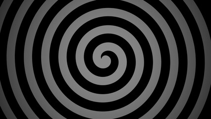 Black and gray mysterious spiral line