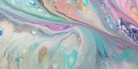 Abstract colorful background. Oil and water drops. Rainbow blurred texture