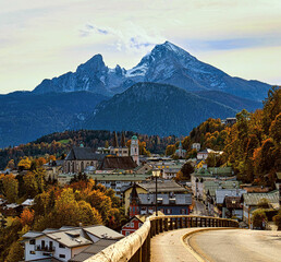 Fototapeta na wymiar Berchtesgaden mit Watzmann