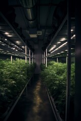 futuristic cannabis plantage