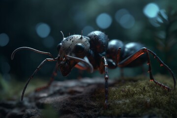 Ant-like extraterrestrial creature. Generative AI