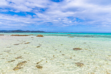 沖縄県　竹富島・アイヤル浜の風景
