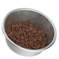 3D rendering illustration of a dog bowl with food