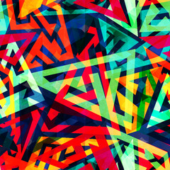 Retro abstract geometric pattern