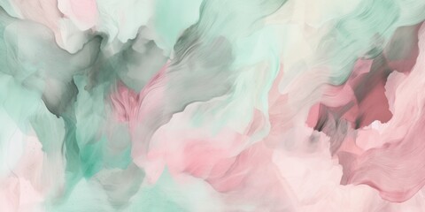 Fototapeta premium Abstract watercolor paint background, turquoise pink brown color, with liquid fluid texture for background, banner