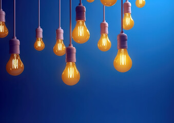 An imagined concept with the light bulb in several colors and in front of several colored backgrounds. It was created with the help of AI.