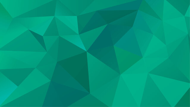 Geometric Triangles Green Abstract Background