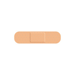 Beige medical plaster tape flat style, vector illustration