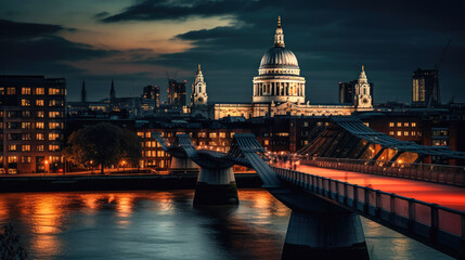 Westminster Abbey. London. Breathtaking travel destination place. Generative AI