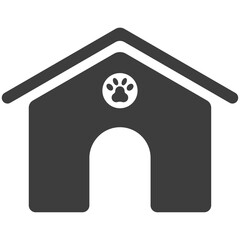 dog pet kennel icon black
