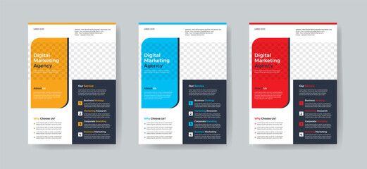 flyer. newest trendy creative corporate multipurpose minimal official business advertising magazine poster flyer with creative corporate trendy geometric shape template print design