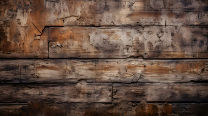 Old wood, texture background. Old dark rough wood surface with splinters and knots. 