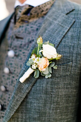Blumenanstecker Bräutigam