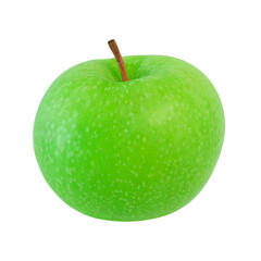 Green apple isolated on a transparent png background. Stock photo
