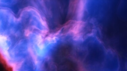 nebula gas cloud in deep outer space, science fiction illustration, colorful space background with stars 3d render
