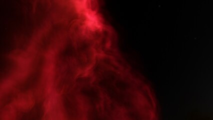 nebula gas cloud in deep outer space, science fiction illustration, colorful space background with stars 3d render
