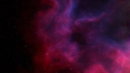 nebula gas cloud in deep outer space, science fiction illustration, colorful space background with stars 3d render
