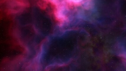 nebula gas cloud in deep outer space, science fiction illustration, colorful space background with stars 3d render

