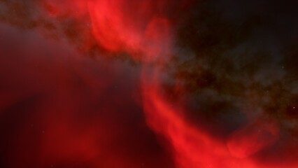 Cosmic background with a blue purple nebula and stars