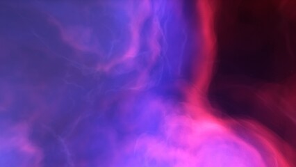 nebula gas cloud in deep outer space, science fiction illustration, colorful space background with stars 3d render