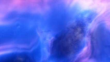nebula gas cloud in deep outer space, science fiction illustration, colorful space background with stars 3d render