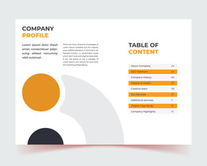 banner design, social media, corporate company profile brochure template design, Company profile brochure template layout, yellow color shape template design, book cover design, any template vector
