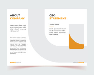 banner design, social media, corporate company profile brochure template design, any templete vector, Company profile brochure template layout, yellow color shape template design, book cover design