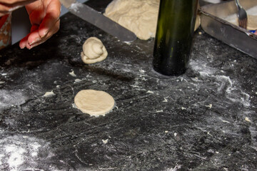 preparing dough for baking, made in Brazil