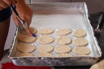pizza dough for baking, the dough made in Brazil