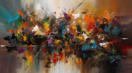 abstract background with splashes created with generative ai