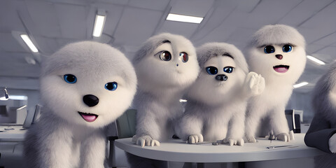 Obraz premium two halloween pumpkins