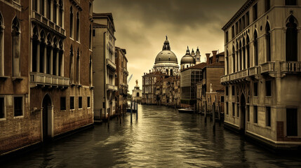 Naklejka premium Venice. Italy. Breathtaking travel destination place. Generative AI