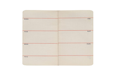 Old pocket diary pages - 596018592