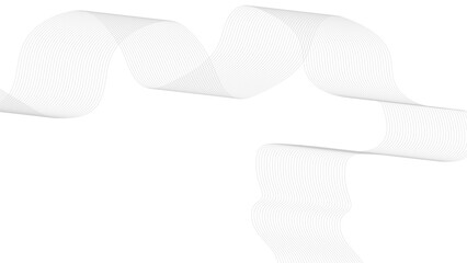 Abstract gray wavy background, smoky stream of transparent gray wave. Abstract wave background. Technology abstract lines on white background. Undulate Grey Wave Swirl, frequency sound wave, 