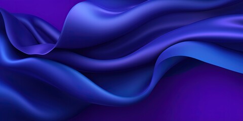 Fototapeta premium Abstract Background with 3D Wave silk - Generative Ai