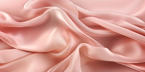 Obraz premium Abstract Background with 3D Wave silk - Generative Ai