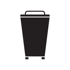 Trash can icon design template vector