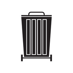 Trash can icon design template vector