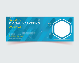 we are digital marketing banner design for you, social media banner design, post, cover, education banner, sale post, Creative Business Marketing Social Media Cover Template