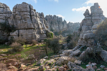 Gesteinsformationen im Naturpark El Torcal