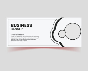 white and black color business banner design for your business plan, social media banner design, post, cover, education banner, sale post, Creative Business Marketing Social Media Cover Template