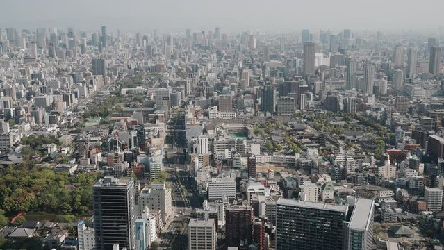 大阪市中心部の街並み