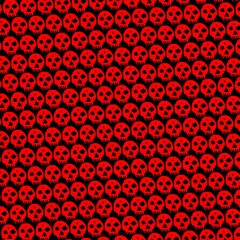 Fototapeta na wymiar abstract backgrond with a red skull motif.