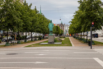 Fototapeta na wymiar St. Ann square in Copenhagen.