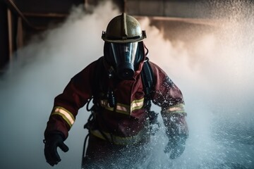 Obraz premium Valentía en llamas: la vida de un bombero en imágenes
