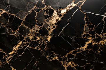 A black marble background. Generative AI
