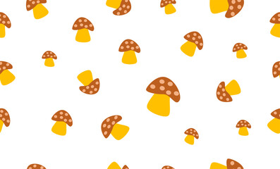 mushroom orange brown kids background