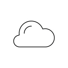 Climate vector icon. Cloud flat sign design. Meteorology weather icon. Cloud symbol pictogram. UX UI icon