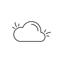Climate vector icon. Cloud flat sign design. Meteorology weather icon. Cloud symbol pictogram. UX UI icon