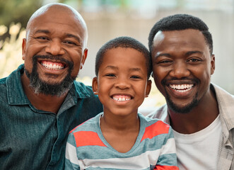 The smile runs in our family. a family spending time together at home.